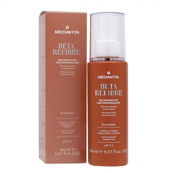 Medavita Beta-Refibre Reconstructive Hair Microemulsion 150ml - microemulsione ricostruttrice capelli sfibrati
