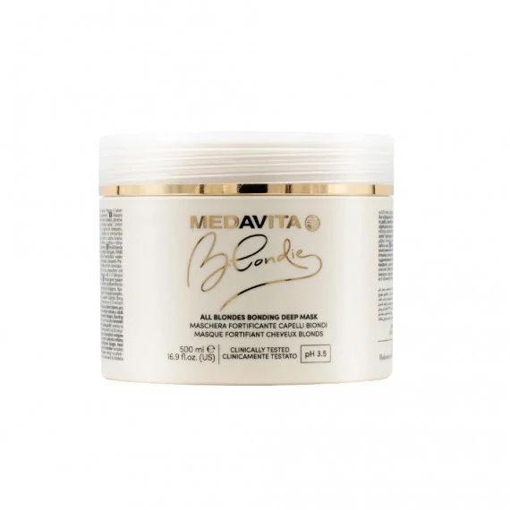 Medavita Blondie All Blondes Bonding Deep Mask 500ml - maschera rimpolpante capelli biondi