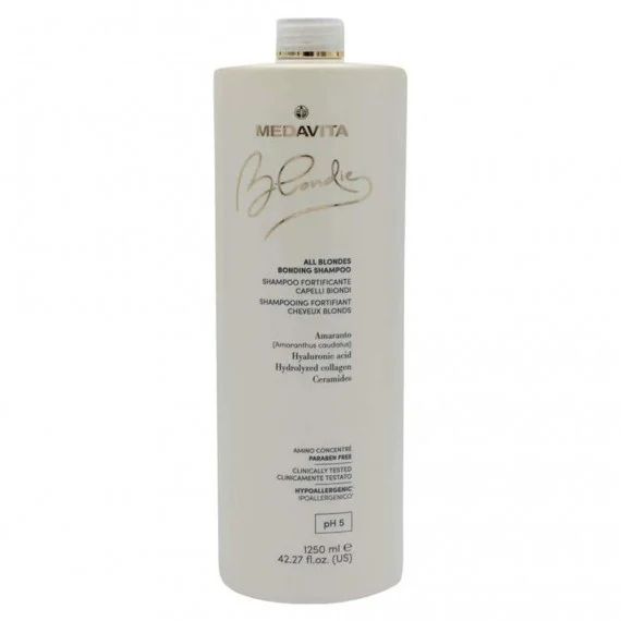 Medavita Blondie All Blondes Bonding Shampoo 1250ml - shampoo rinforzante illuminante capelli biondi