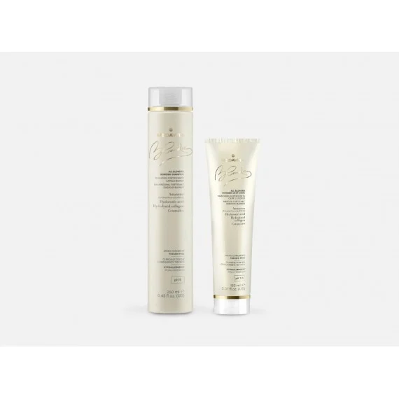 Medavita Blondie All Blondes Bonding Shampoo+Maschera 250+150ml - kit per capelli biondi medio-grossi