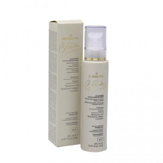 Medavita Blondie All Blondes Cuticle Sealer Cream 150ml - crema sigillante cuticole capelli biondi medio/grossi