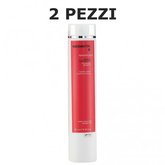 Medavita Hairchitecture Shampoo Corporizzante 250ml 2 PEZZI - shampoo volumizzante capelli fini sottili privi di volume