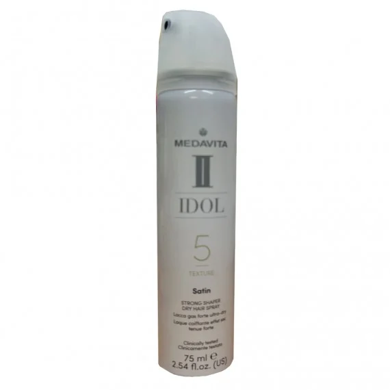 Medavita Idol 5 Texture Satin Strong Shaper Dry Hairspray 75ml NEW TRAVEL SIZE - lacca tenuta forte