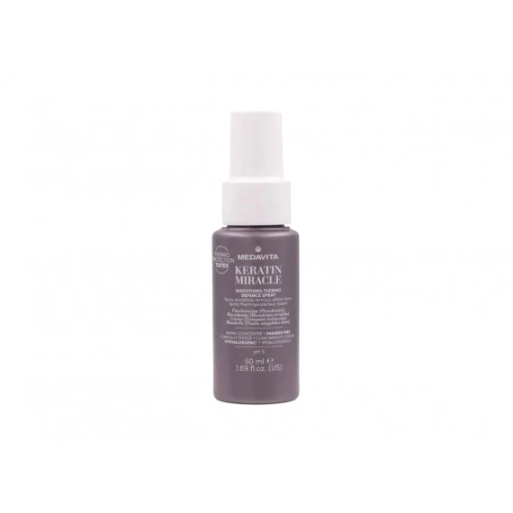 Medavita Keratin Miracle Smoothing Thermo Defence Spray 50ml TRAVEL - spray termo-protettore lisciante crespi
