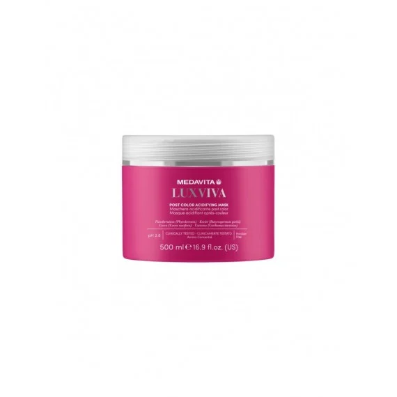 Medavita Luxviva Post Color Acidifying Mask 500ml NEW - maschera acidificante idratante post-colorazione