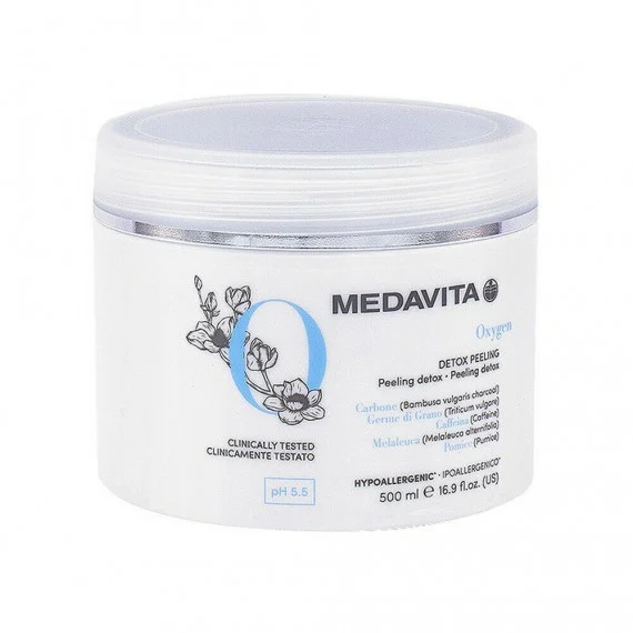 Medavita Oxygen Detox Peeling 500ml - peeling detossinante rigenerante levigante cute e capelli stressati