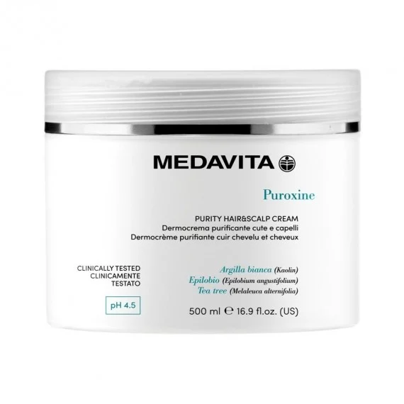 Medavita Puroxine Purity Hair & Scalp Cream 500ml - dermocrema purificante cute e capelli