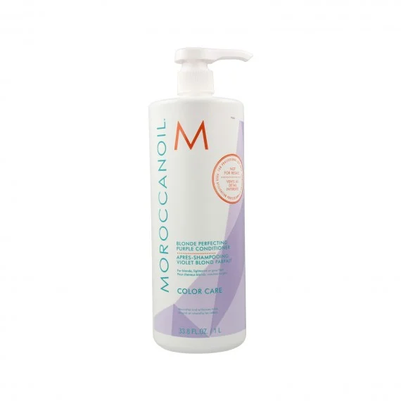 Moroccanoil Blonde Perfecting Purple Conditioner 1000ml - balsamo tonalizzante per capelli chiari
