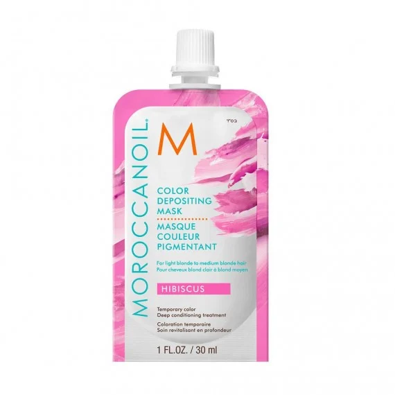 Moroccanoil Color Depositing Mask Hibiscus 30ml - maschera colorazione temporanea Ibisco