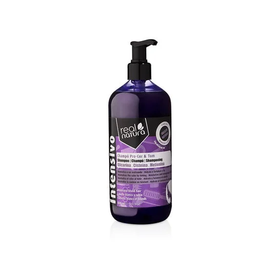 Real Natura Champú Sin Sal Pro-Color y Tono 500ml