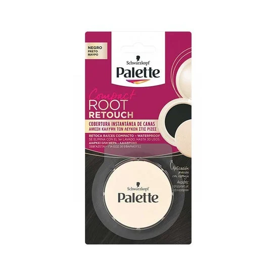 Schwarzkopf Palette Root Retouch Retoca Raíces Compacto Negro 3g