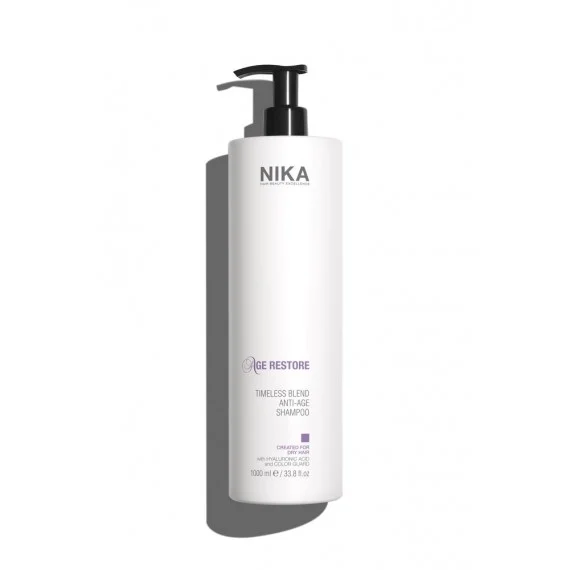 NIKA Age Restore Timeless Blend Anti-Age Shampoo 1000ml - shampoo idratante anti-age capelli secchi danneggiati