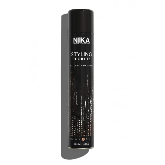 NIKA Styling Secrets Natural Hair Spray 500ml - lacca spray tenuta media tutti capelli