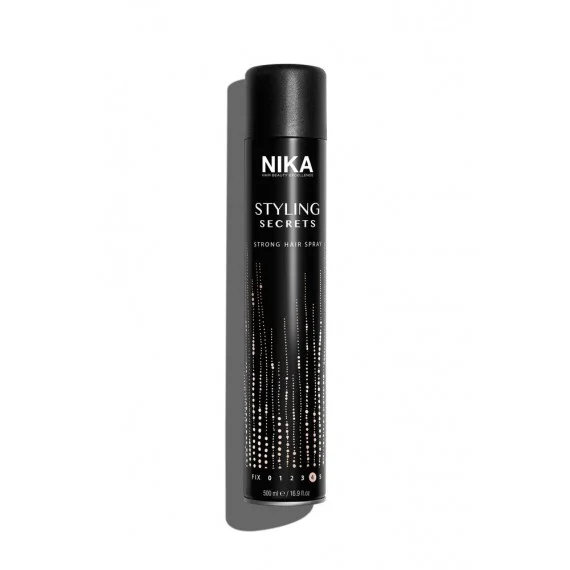 NIKA Styling Secrets Strong Hair Spray 500ml - lacca spray tenuta forte tutti tipi di capelli