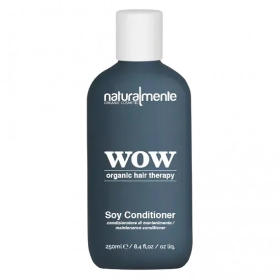 Naturalmente WOW Organic Keratin Soy Conditioner 250ml - balsamo anticrespo capelli crespi ribelli
