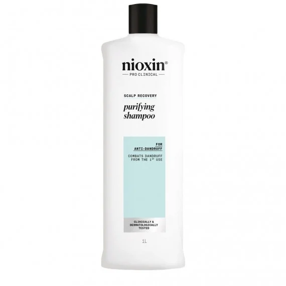 Nioxin Scalp Recovery Purifying Shampoo For Anti-Dandruff 1000ml - shampoo antiforfora purificante lenitivo cute