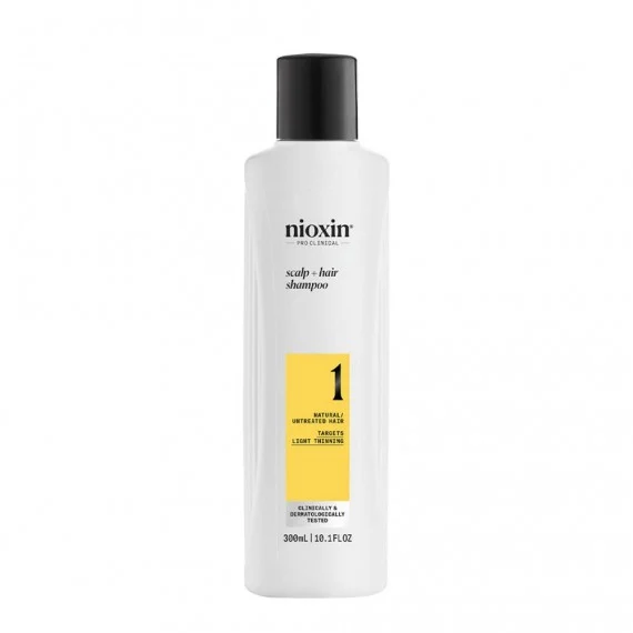 Nioxin System 1 Scalp + Hair Shampoo Light Thinning 300ml - shampoo fortificante capelli naturali diradati lieve