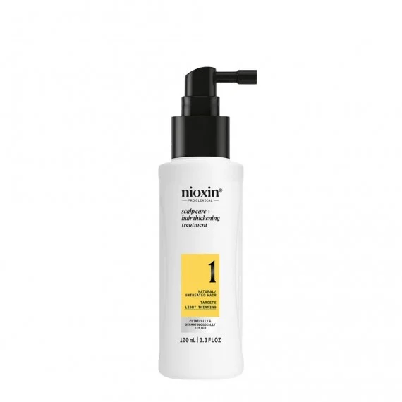 Nioxin System 1 Scalp + Hair Treatment Thickening 100ml - siero/trattamento infoltente capelli naturali diradati lieve