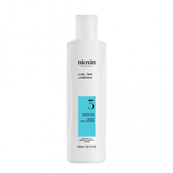 Nioxin System 3 Scalp + Hair Conditioner Light Thinnig 300ml - balsamo fortificante colorati con lieve assottigliamento