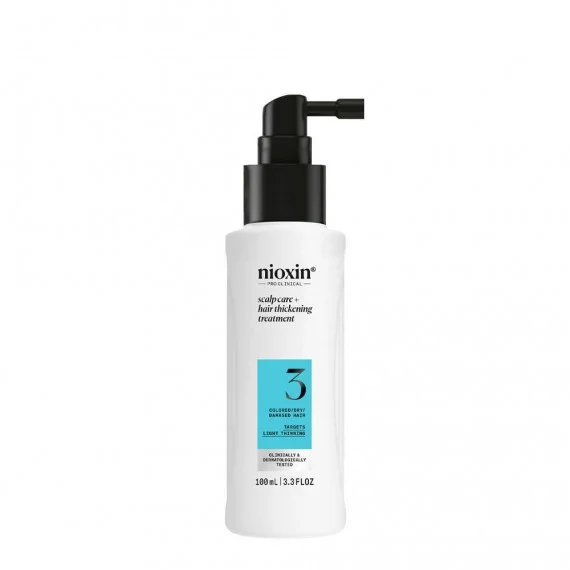 Nioxin System 3 Scalp + Hair Treatment Thickening 100ml - siero/trattamento senza risciacquo capelli colorati diradati lieve