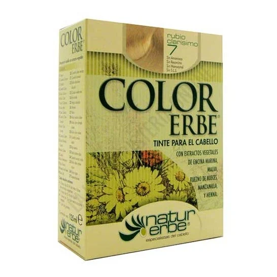 Color Erbe Tintura Vegetale Senza Ammon 7 Biondo Chiarissimo 135ml