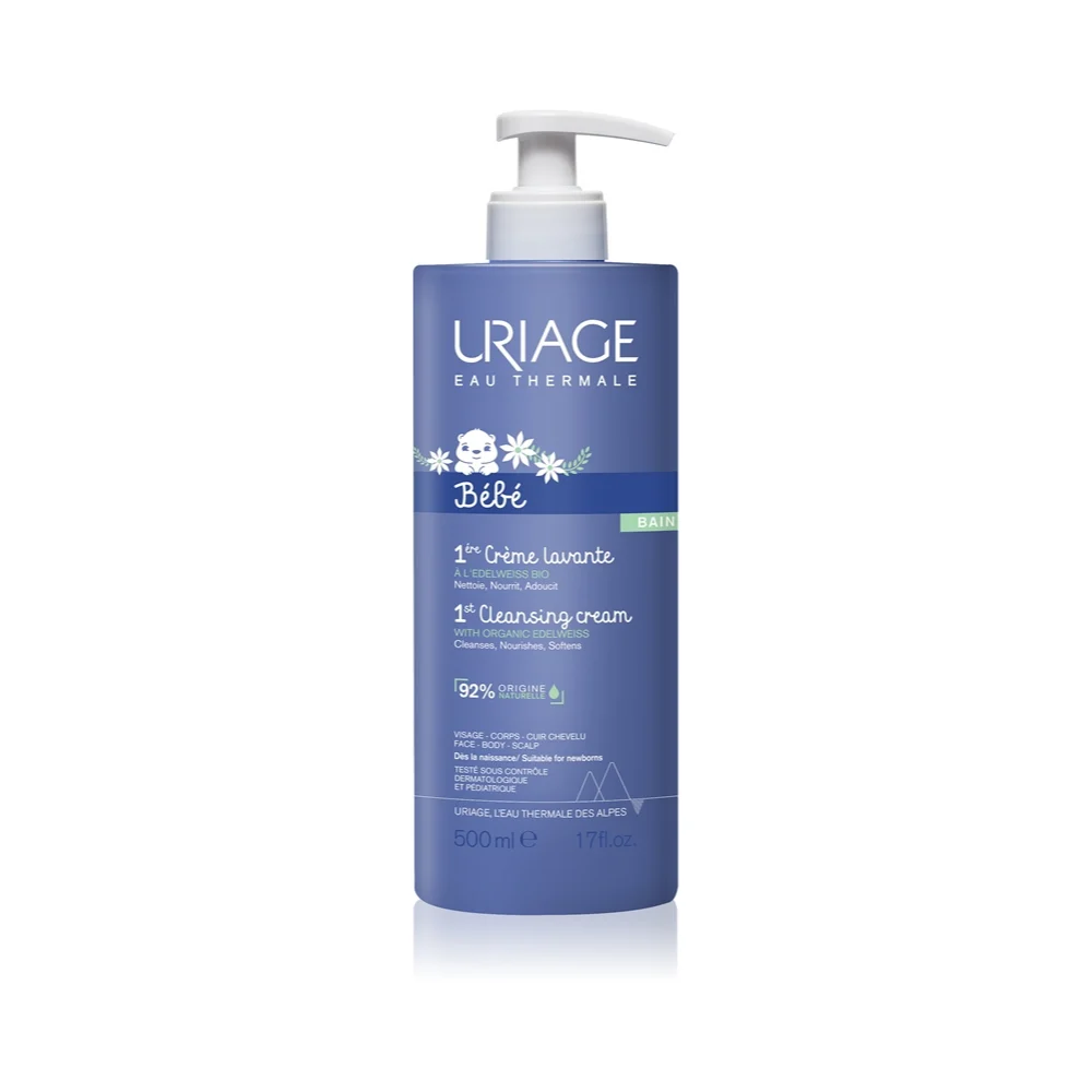 Uriage Bébé 1 ° Crema Detergente con Stella Alpina Biologica 500 ml