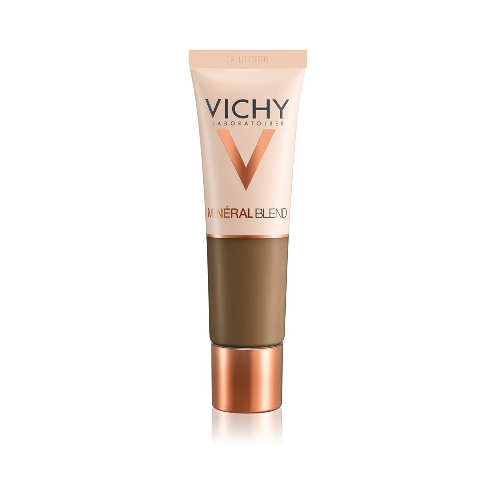 Vichy MineralBlend Fondotinta Idratante Carnagione Fresca Tenuta 16H Tinta 19 Umber 30ml
