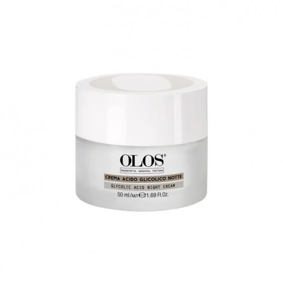OLOS Crema Acido Glicolico Notte 50ml - crema notte viso levigante tutti tipi di pelle