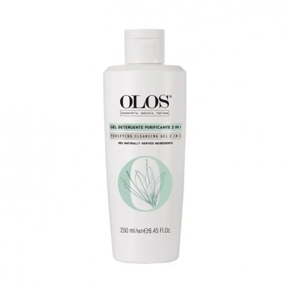 OLOS Gel Detergente Purificante 2in1 250ml - gel detergente/tonico viso purificante pelli impure miste oleose