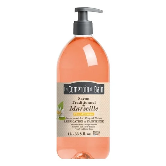 Le Comptoir Du Bain Jabón Tradicional de Marsella y Azahar 1L