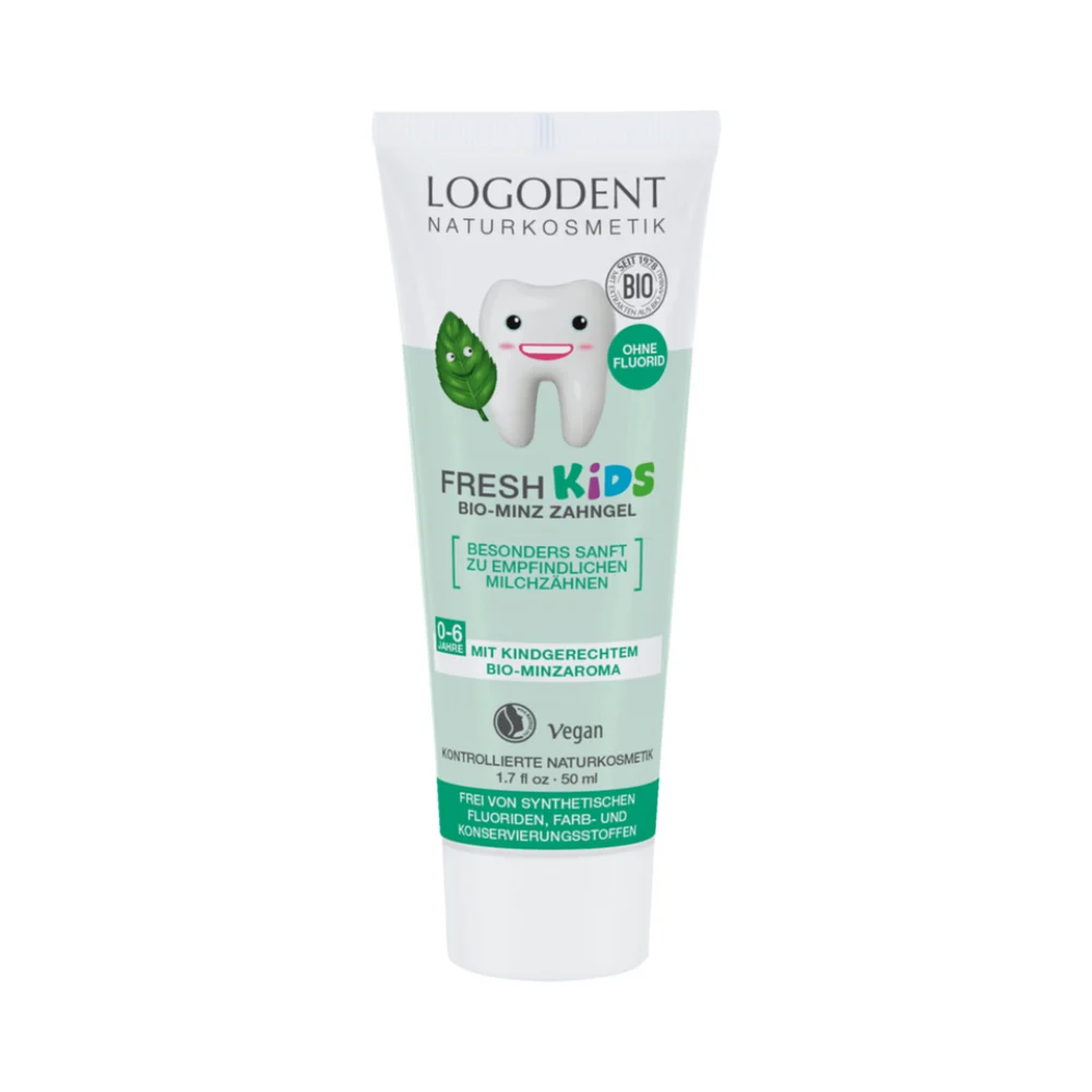 Logona Fresh Dentifricio Gel Alla Menta Per Bambini, 50 Ml