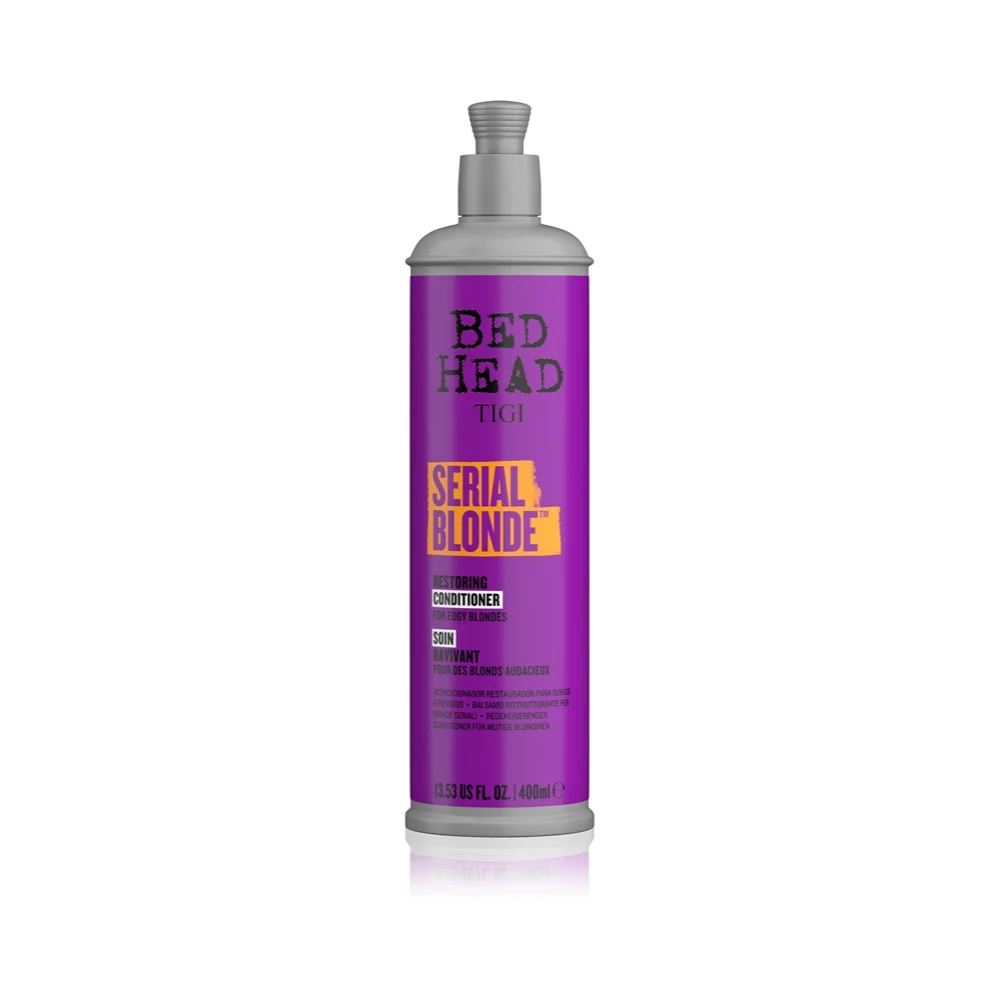 TIGI Bed Head Serial Blonde Restoring Conditioner - balsamo rinforzante per capelli biondo, 400 ml