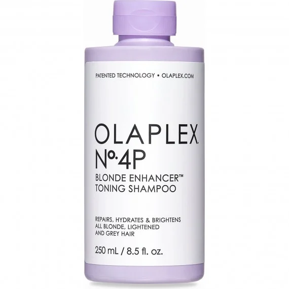 Olaplex N°4P Blonde Enhancer Toning Shampoo 250ml - shampoo anti-giallo rinforzante capelli decolorati biondi grigi