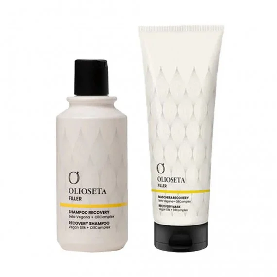 Olioseta Filler Recovery Shampoo+Maschera 250+250ml - kit ristrutturante capelli danneggiati fragili spenti