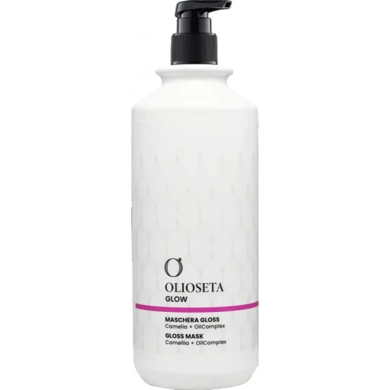 Olioseta Glow Gloss Mask 1000ml - maschera illuminante disciplinante tutti capelli