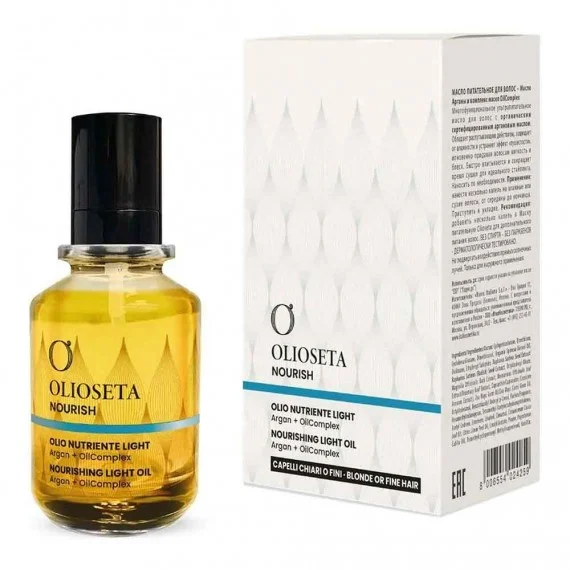 Olioseta Nourish Nourishing Light Oil 100ml - olio nutriente leggero capelli chiari o fini