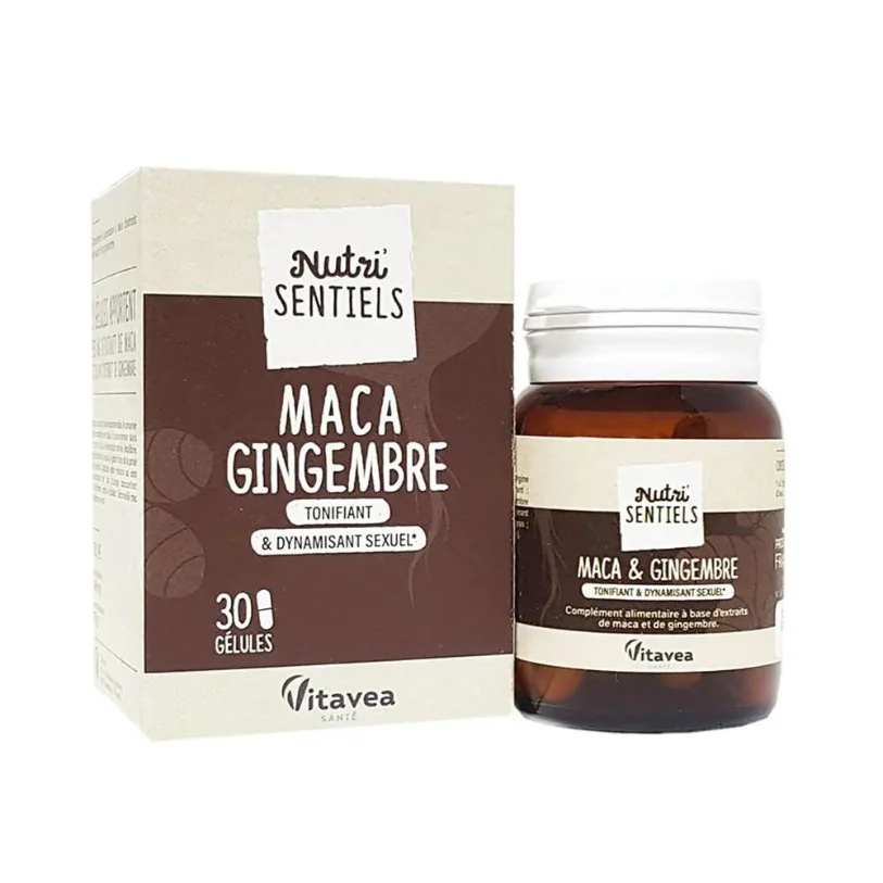 Nutri'Sentiels Maca Zenzero- Tonificante & Dinamizzante Sessuale 30 capsule