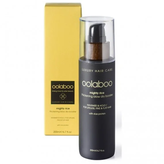 Oolaboo Mighty Rice Thickening Blow Dry Booster 200ml - lozione pre-piega tutti tipi di capelli