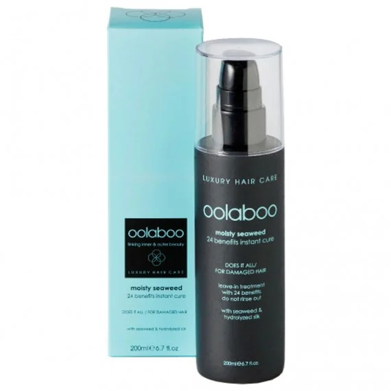 Oolaboo Moisty Seaweed 24 Benefits Instant Cure 200ml - trattamento leave-in multifunzione tutti capelli
