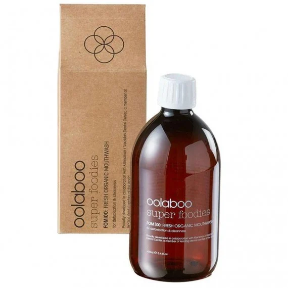 Oolaboo Super Foodies FOM|00: Fresh Organic Mouthwash 100ml - collutorio detossinante e rinfrescante