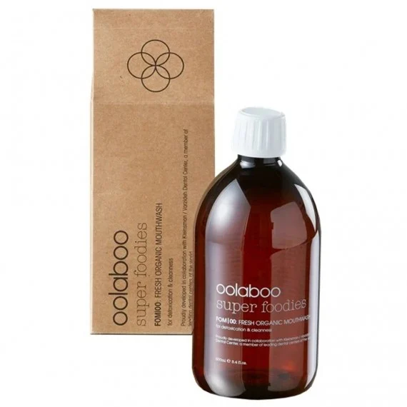 Oolaboo Super Foodies FOM|00: Fresh Organic Mouthwash 500ml - collutorio lime e menta