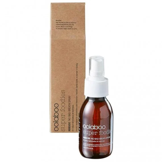 Oolaboo Super Foodies NBBS|00 No Bad Breath Spray 100ml - spray orale rinfrescante anti cattivo-odore