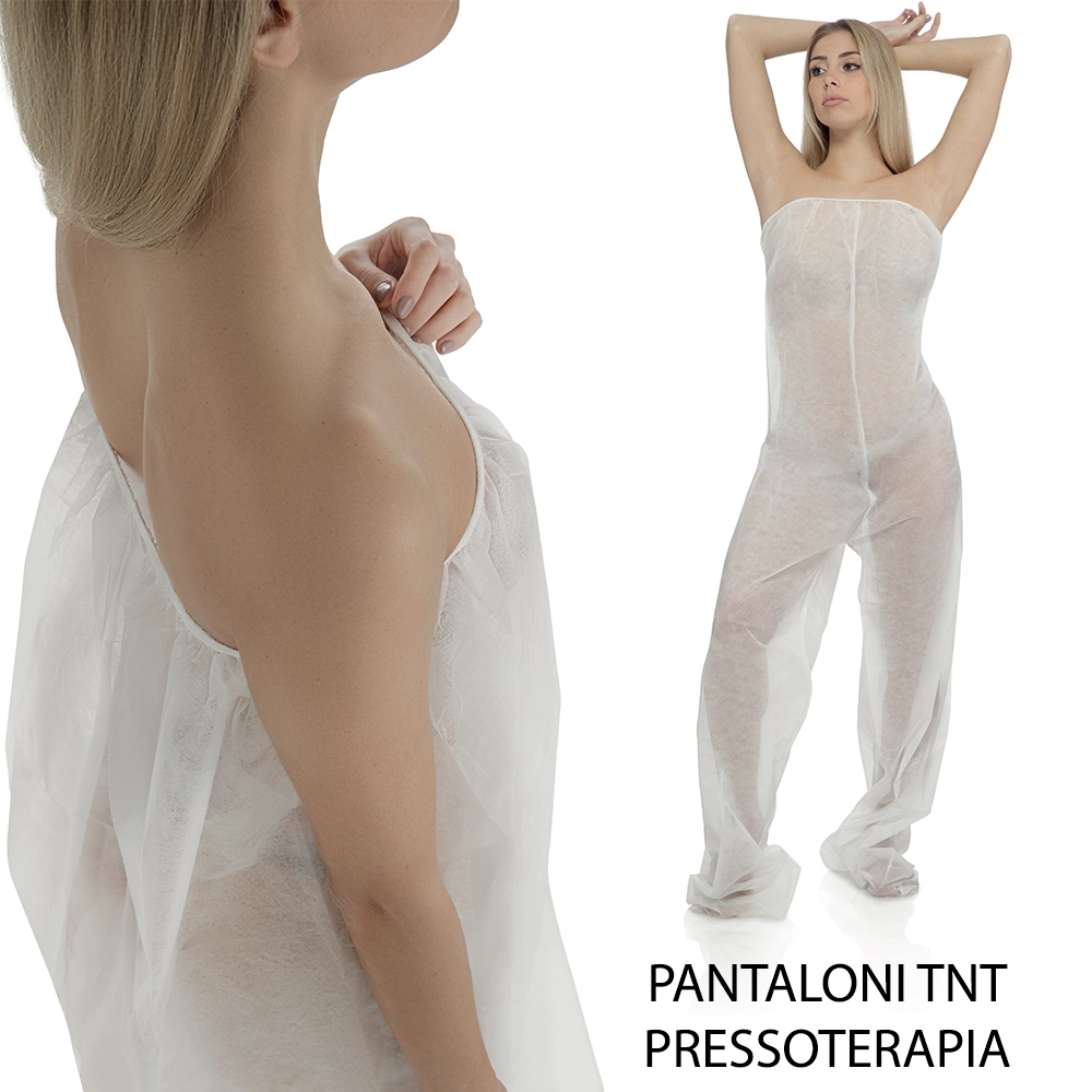 Pantaloni Monouso per Pressoterapia e Pressomassaggio in TNT con Elastico Xanitalia Imbustati Singolarmente