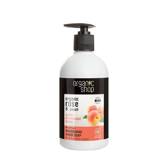 Organic Shop Peach Rose Nourishing Hand Soap 500ml