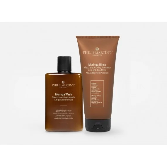 Philip Martin's Moringa Wash+Rinse 320+200ml - kit capelli mossi/ricci