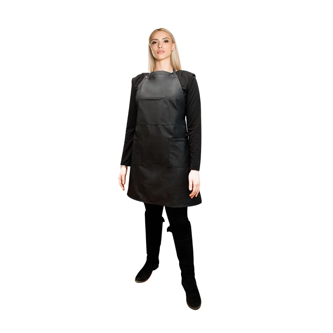 Grembiule black no logo bu002