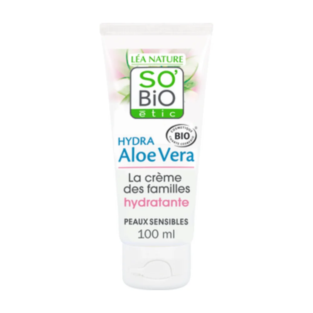 LÉa nature so bio étic Hydra Aloe Vera - Crema Ipoallergenica Idratante, 100 ml