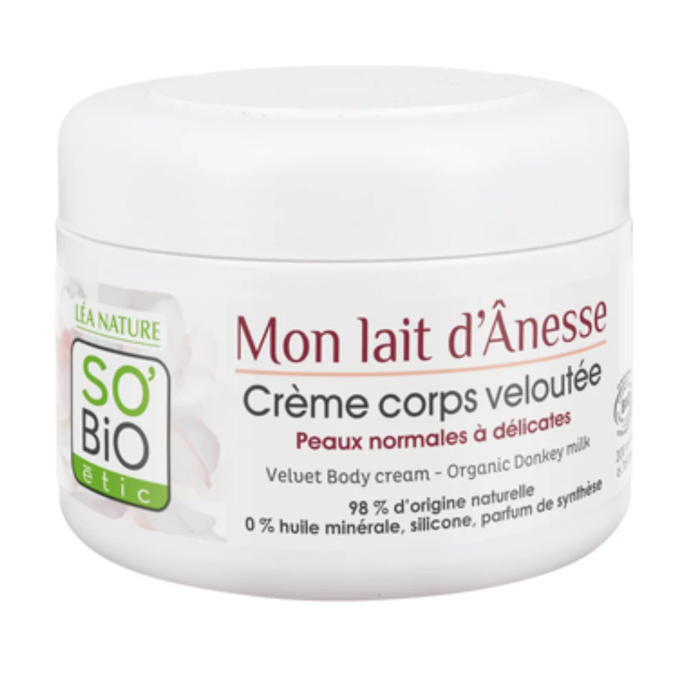 LÉa nature so bio étic Mon Lait d'Anesse - Crema Corpo Nutriente al Latte d'Asina, 200 ml