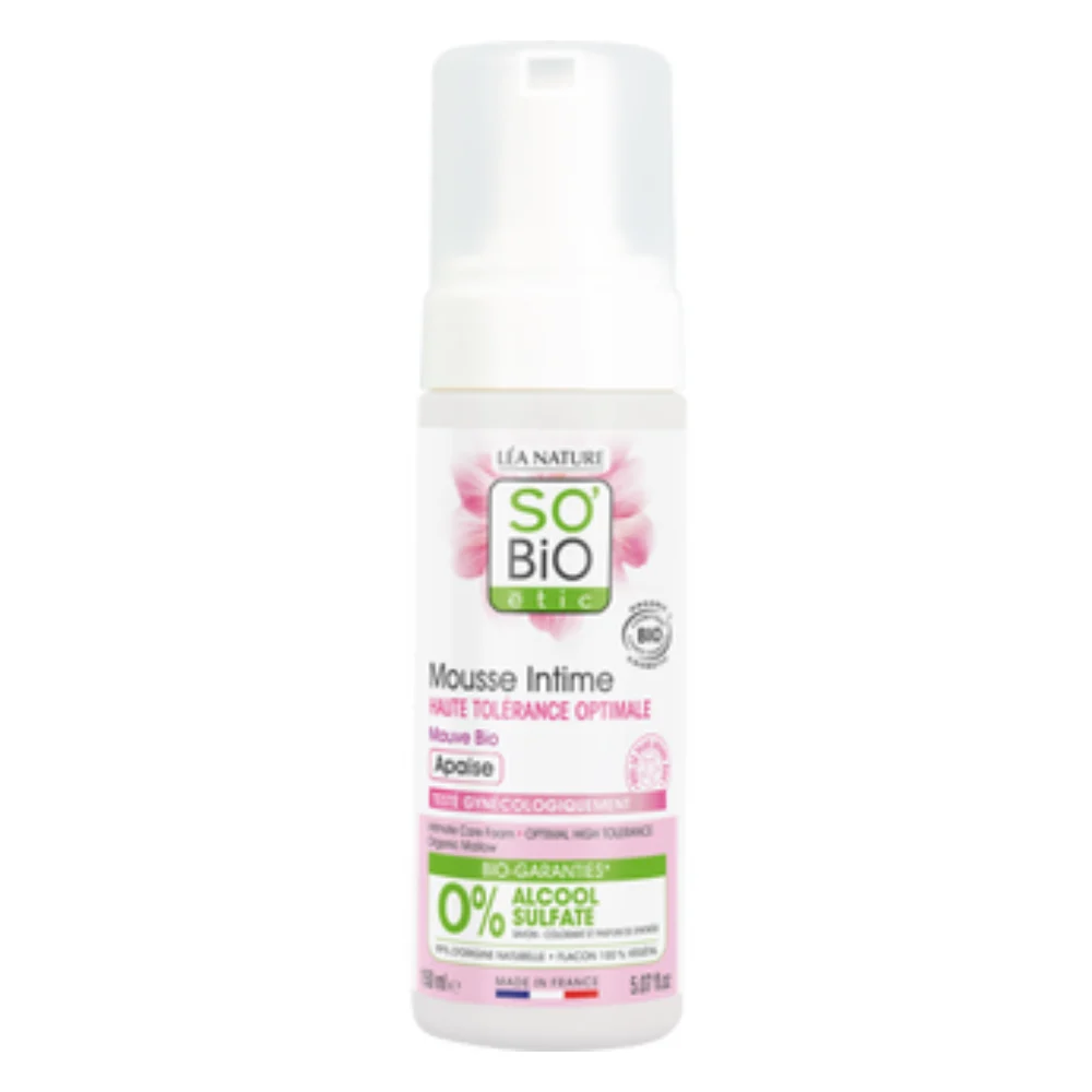 LÉa nature so bio étic Mousse Ipoallergenica alla Malva per l'Igiene Intima, 200 ml