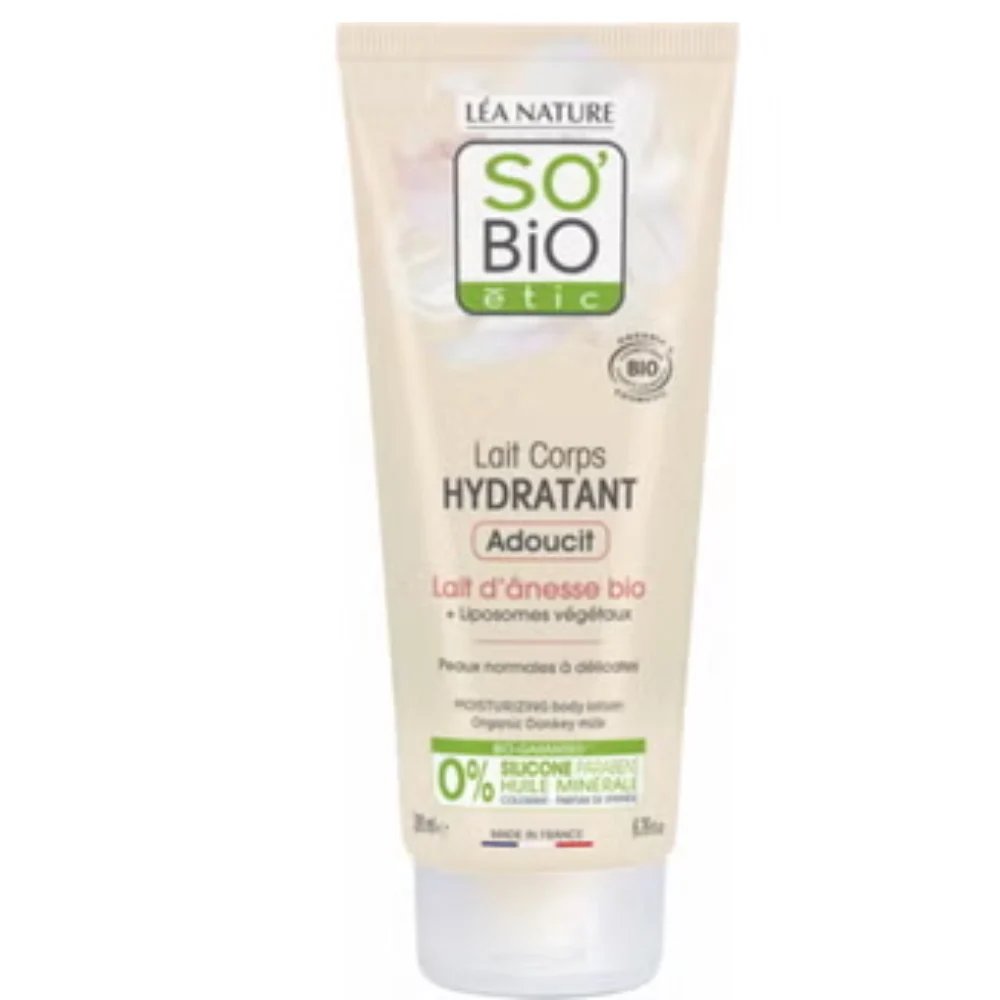 LÉa nature so bio étic Latte Corpo Idratante al Latte d'Asina Bio, 200 ml